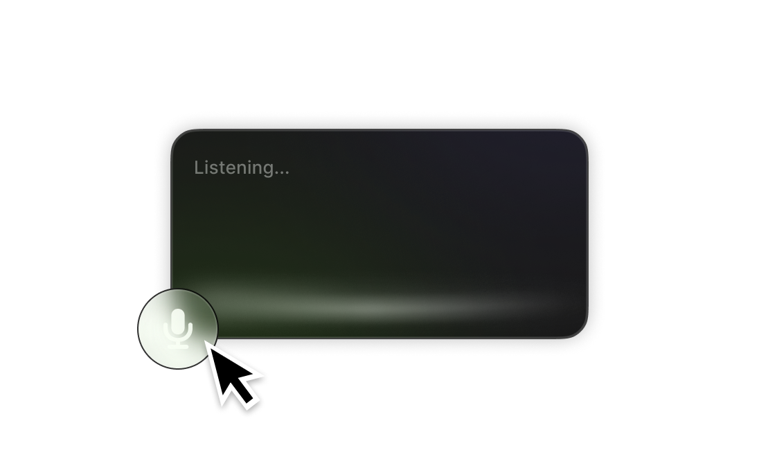Voice dictation activation